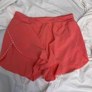Lululemon High Rise Find Your Pace Shorts Raspberry Cream